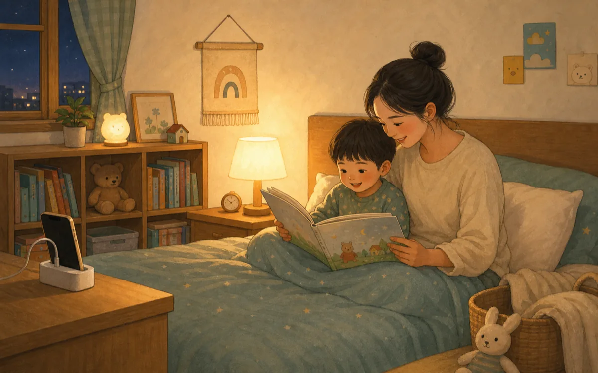 잠자리 루틴 요약 카드 표지