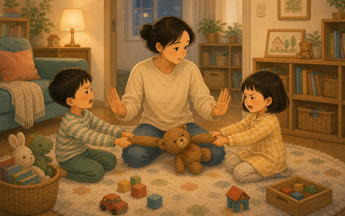 누가 맞는지 재판하지 않는 장면