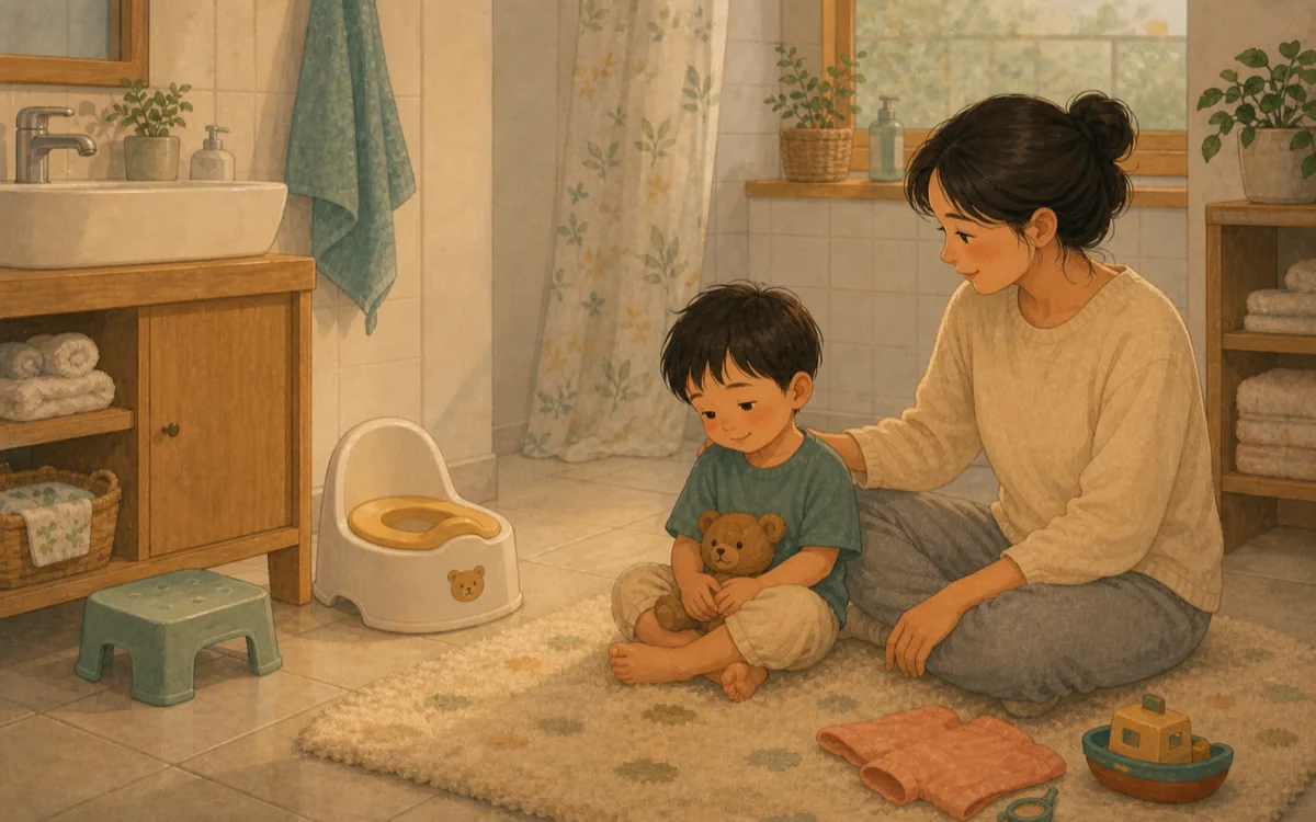 서두르지 않고 루틴을 준비하는 장면